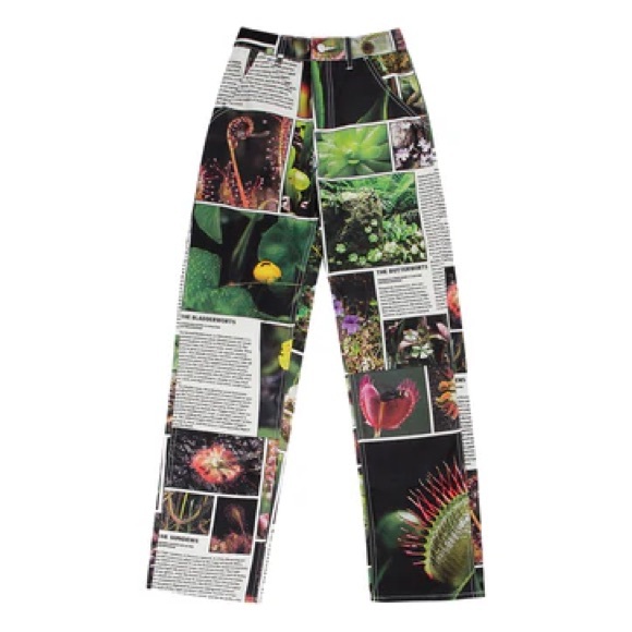 Tyler McGillivary Carnivorous Plant Print Pants Unisex Rare Sold Out - Picture 7 of 11